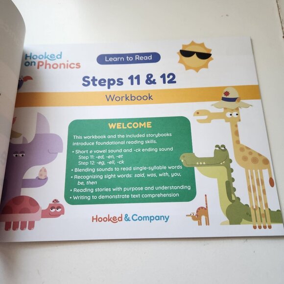 Hooked On Phonics Learn To Read Set w Workbook books & Stickers Steps 11 & 12 - Picture 4 of 8